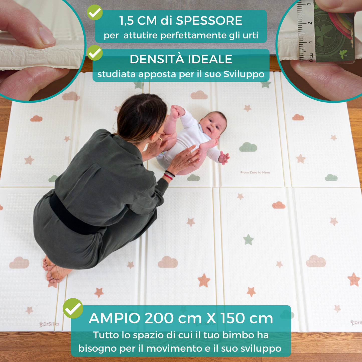 Tappeto Gioco per neonati e bambini