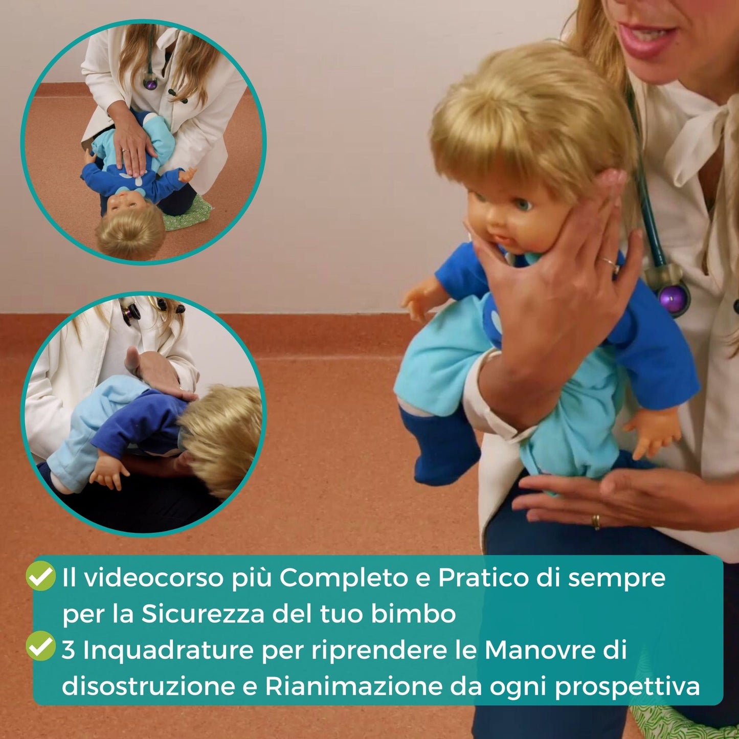 Manovre di disostruzione pediatrica, Rianimazione cardiopolmonare e Tagli Sicuri in Svezzamento