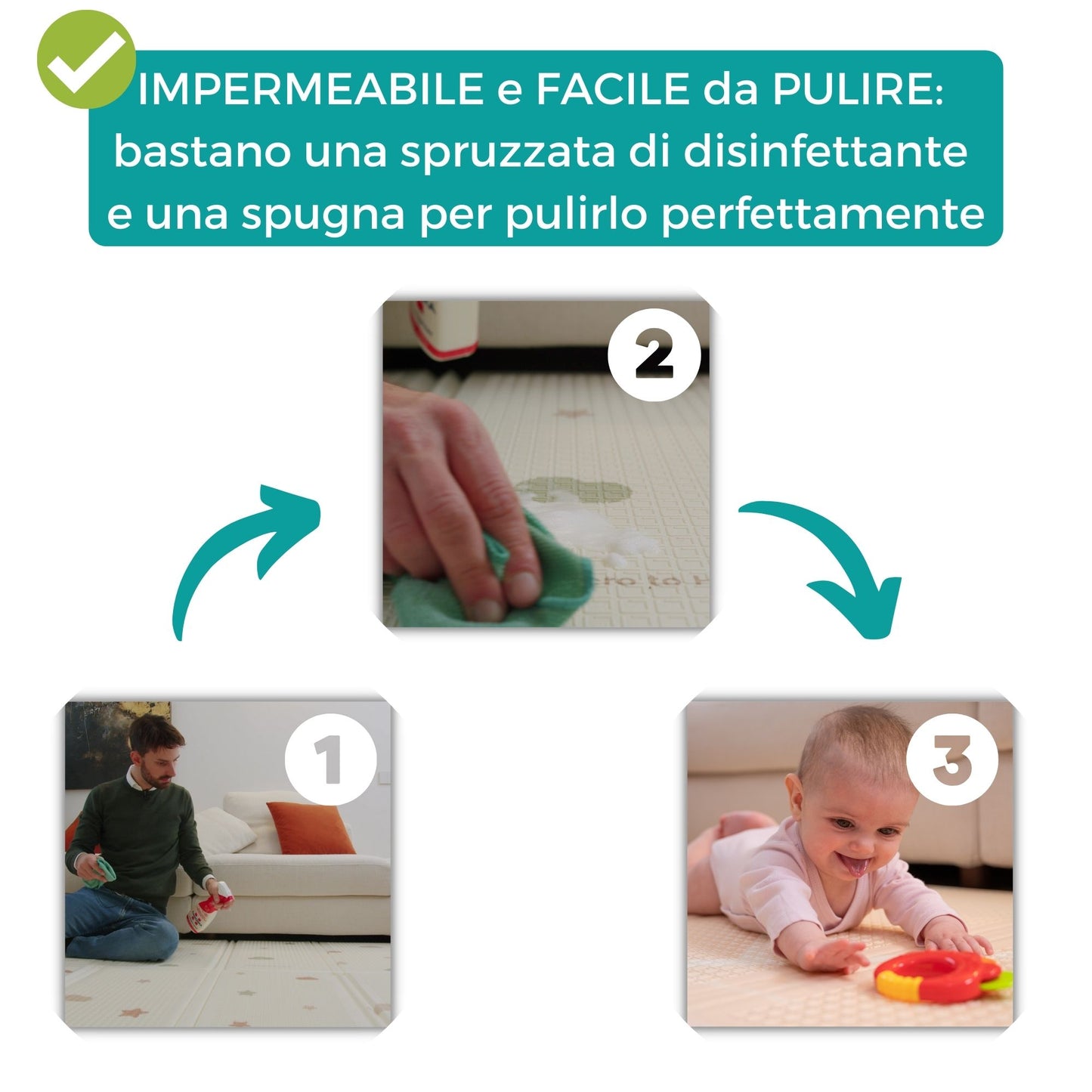 Tappeto Gioco per neonati e bambini