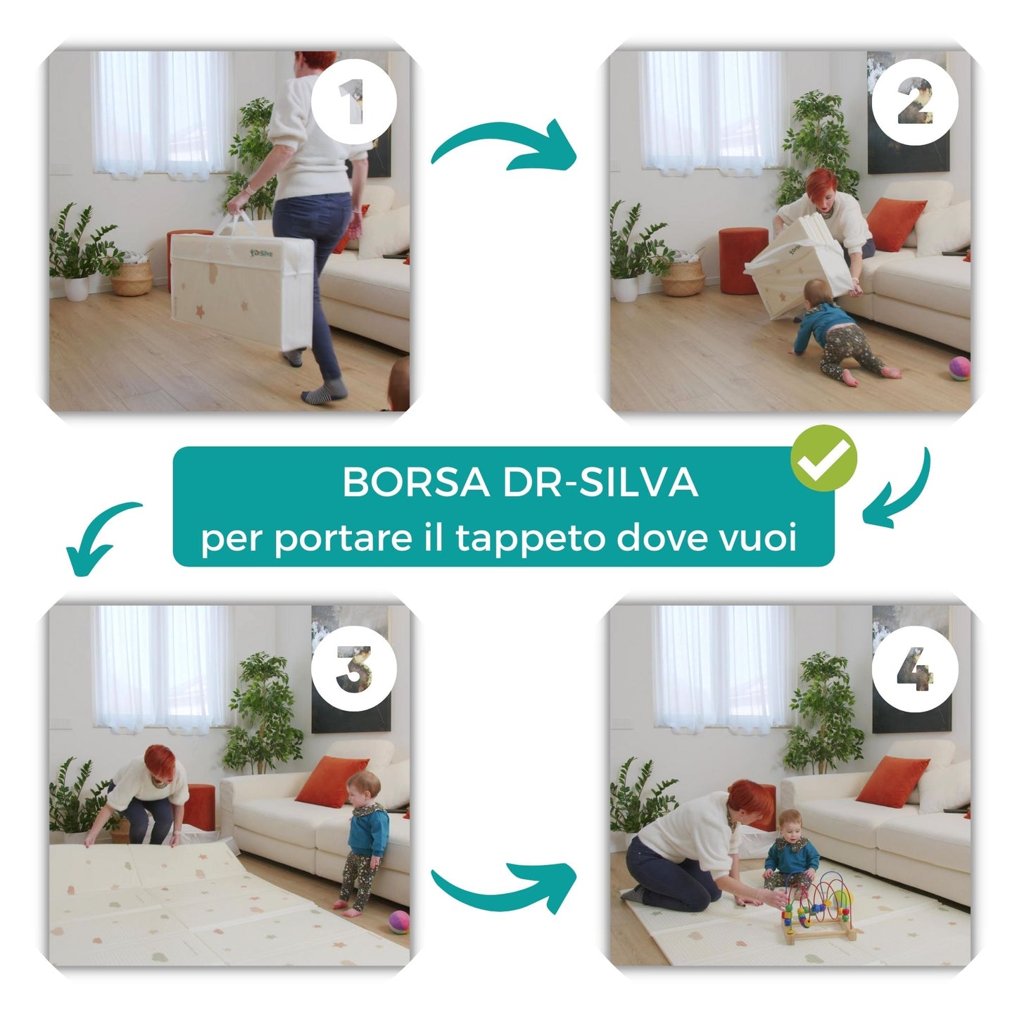 Tappeto Gioco per neonati e bambini