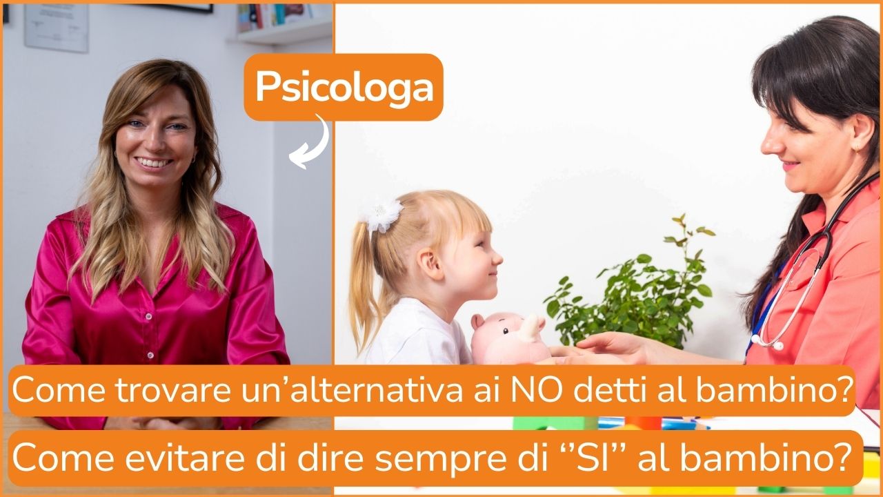 Carica il video: Come evitare di dire sempre SI al bambino? Come trovare un&#39;alternativa ai NO detti al bambino?