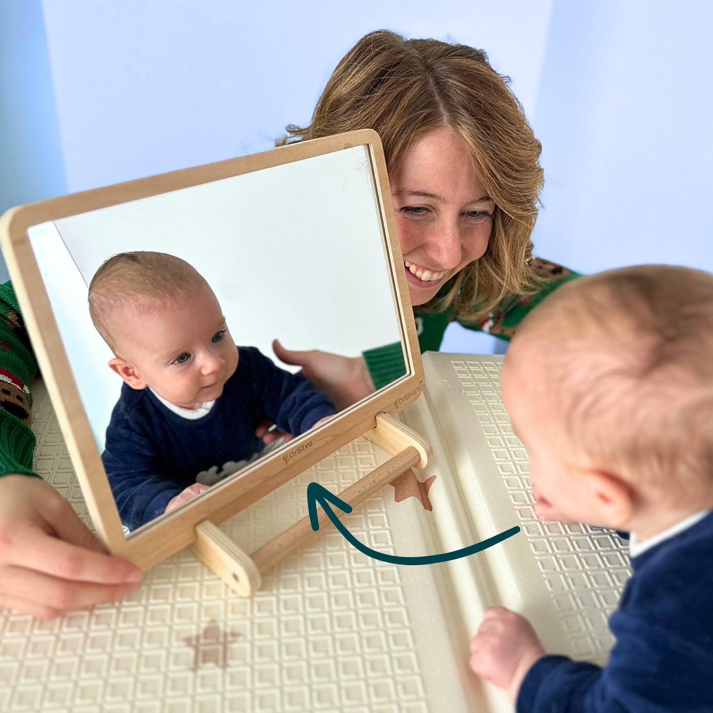 specchio gioco per neonati e bambini DrSilva | tummy time | gioco montessori