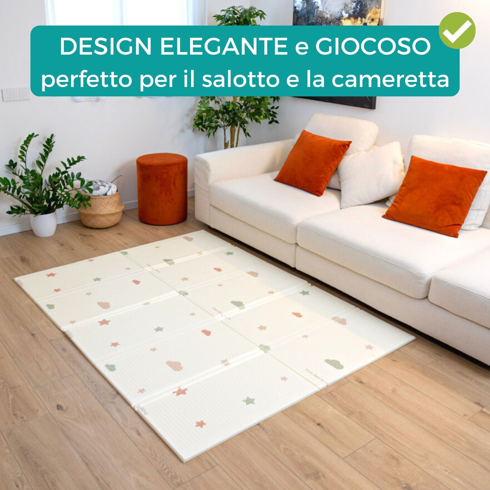 Tappeto Pieghevole Per Neonati E Bambini - 200x150 Cm, Spessore 10mm - Foto 4